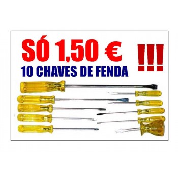 CHAVES DE FENDA CONJUNTO DE 10